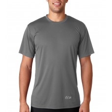 AWG Men's Dark Grey Dryfit Round Neck T-shirt